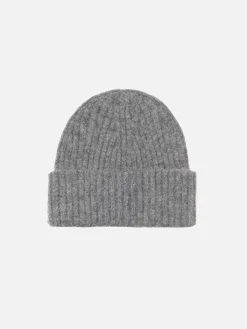 Cappello da uomo in costina grigio melange Wengen