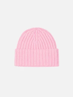 Cappello rosa da bambina Wengen con ricamo St. Barth