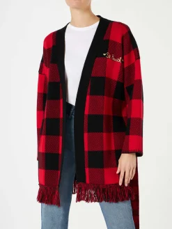 Cappotto da donna con cintura e ricamo St. Barth