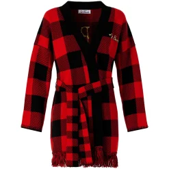 Cappotto da donna con cintura e ricamo St. Barth