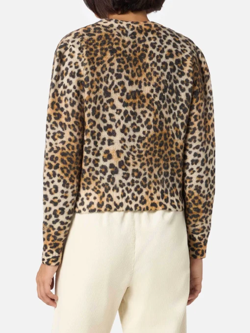 Cardigan da donna Lyza leopardo sabbia
