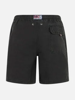Costume da bagno classico nero da bambino Tender con ricamo pirata