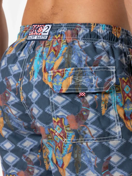 Costume da bagno classico da uomo con stampa