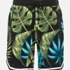 Costume da bagno con stampa tropicale stile surf