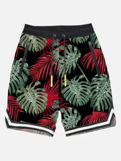Costume da bagno con stampa tropicale stile surf