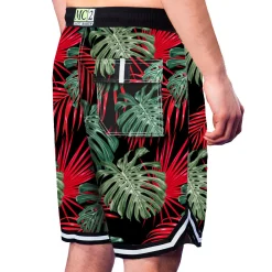 Costume da bagno con stampa tropicale stile surf