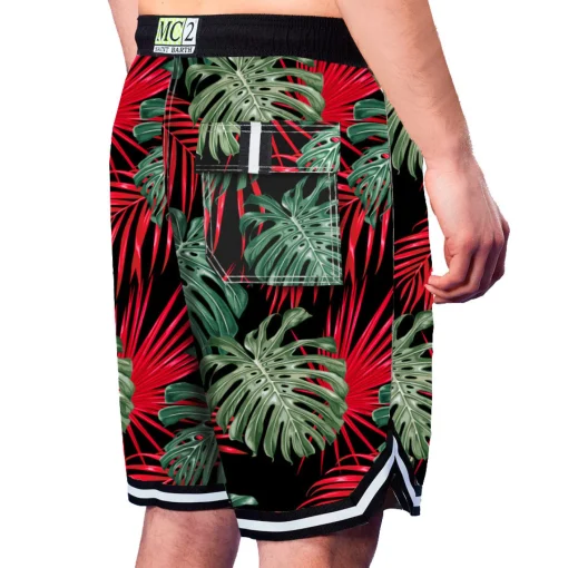 Costume da bagno con stampa tropicale stile surf