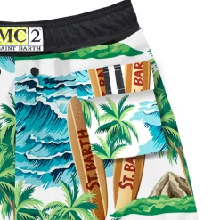Costume da bagno con stampa hawaiana stile surf