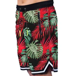 Costume da bagno con stampa tropicale stile surf