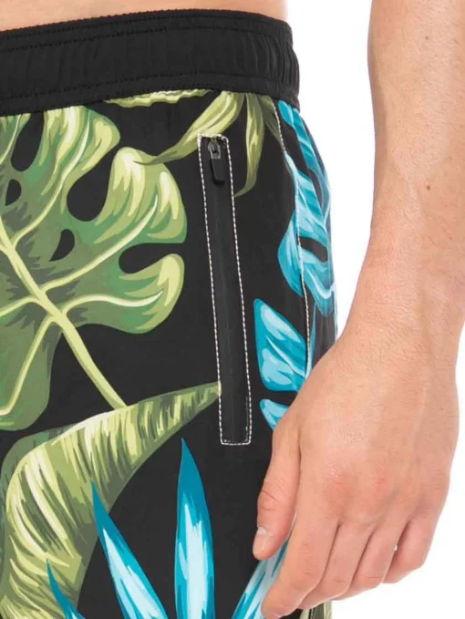 Costume da bagno con stampa tropicale stile surf
