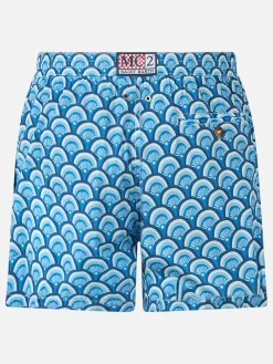 Costume da bagno corto stampa maiolica