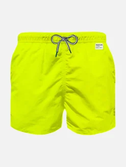 Costume da bagno da bambino giallo fluo | EDIZIONE SPECIALE PANTONE®