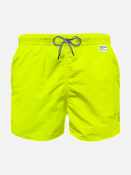 Costume da bagno da bambino giallo fluo | EDIZIONE SPECIALE PANTONE®