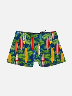 Costume da bagno da bambino con stampa tavole da surf