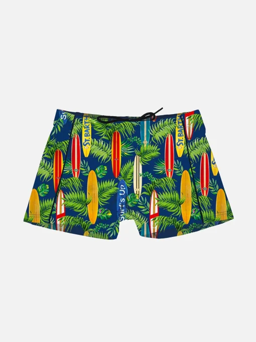 Costume da bagno da bambino con stampa tavole da surf