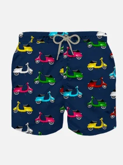 Costume da bagno da bambino con stampa scooter