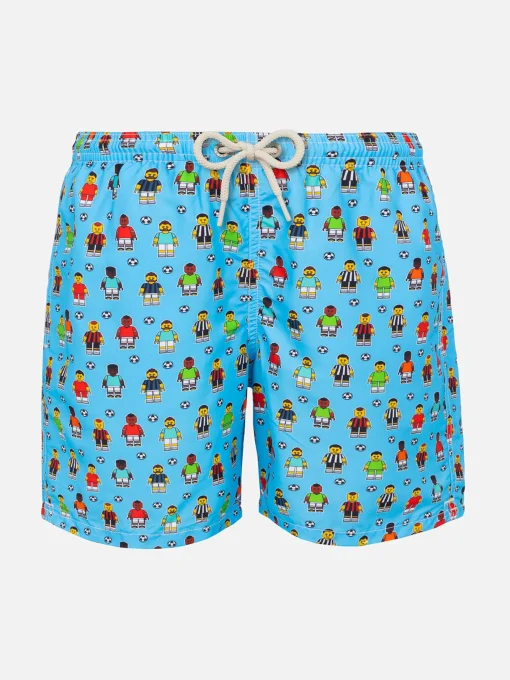 Costume da bagno da bambino con stampa calciatori