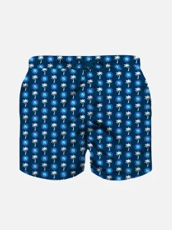 Costume da bagno da bambino in tessuto leggero con stampa logo Napoli | EDIZIONE SPECIALE SSC NAPOLI