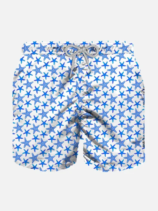 Costume da bagno da bambino leggero con stampa micro stelle marine