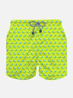 Costume da bagno da bambino in tessuto leggero stampa meduse