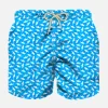 Costume da bagno da bambino in tessuto leggero con stampa squali