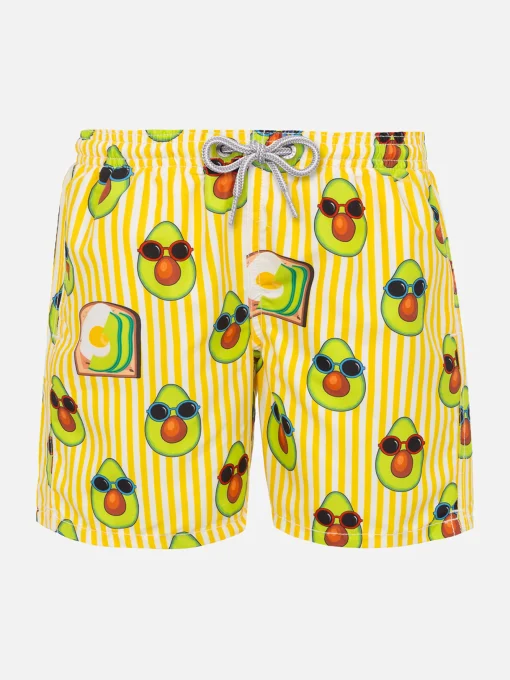 Costume da bagno da bambino stampa avocado