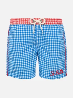 Costume da bagno da bambino con stampa vichy