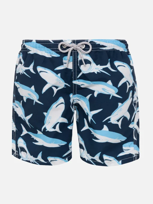 Costume da bagno da bambino stampa squalo