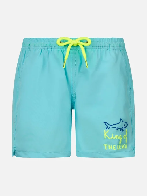 Costume da bagno da bambino Comfort con ricamo King of the Beach