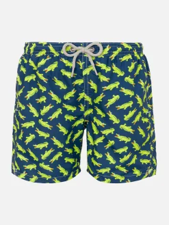 Costume da bagno da bambino con stampa coccodrillo