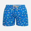 Costume da bagno da bambino in tessuto leggero Jean Lighting con stampa cani