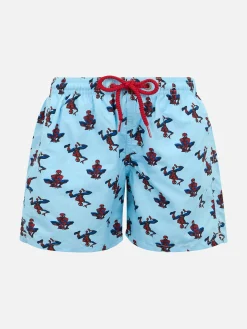 Costume da bagno da bambino in tessuto leggero Jean Lighting con stampa Spider-Man | EDIZIONE SPECIALE MARVEL