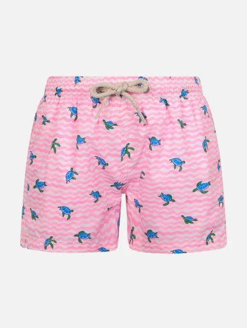 Costume da bagno da bambino Comfort Light con stampa tartarughe marine