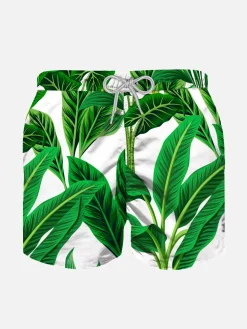 Costume da bagno da bambino con stampa tropicale