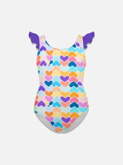 Costume da bagno da bambina con volant