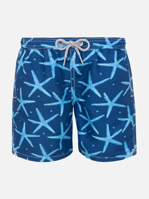 Costume da bagno da bambino stampa stelle marine