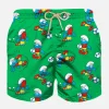 Costume da bagno da bambino con stampa puffi e calcio | PUFFI SPECIAL EDITION