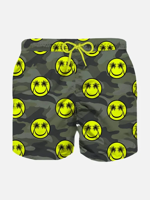 Costume da bagno da bambino con stampa smiley