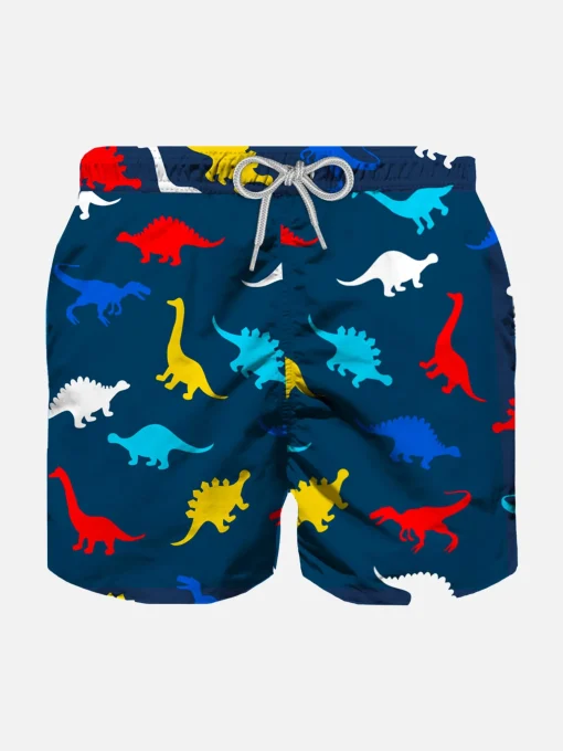 Costume da bagno da bambino con stampa dinosauri