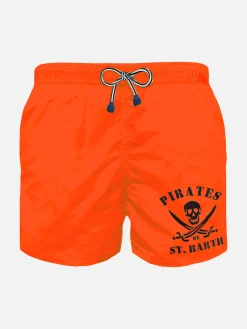 Costume da bagno da bambino con ricamo pirata