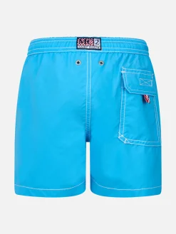 Costume da bagno da bambino di media lunghezza blu acqua Patmos Jr