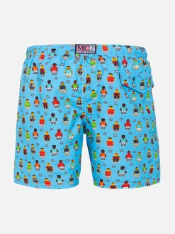 Costume da bagno da bambino con stampa calciatori