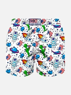 Costume da bagno da bambino con stampa spaziale