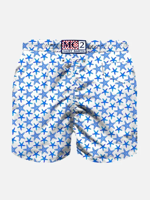 Costume da bagno da bambino leggero con stampa micro stelle marine