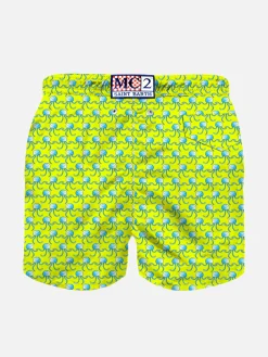 Costume da bagno da bambino in tessuto leggero stampa meduse