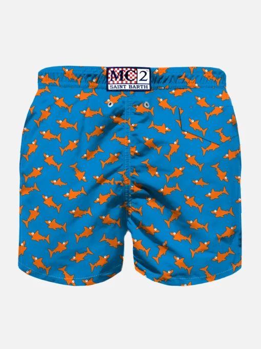 Costume da bagno da bambino con stampa squali