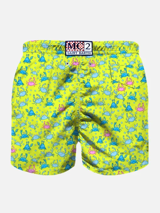 Costume da bagno da bambino con stampa granchi