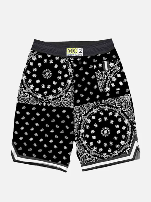 Costume da bagno da bambino stampa bandana stile surf
