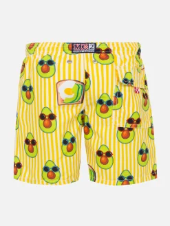 Costume da bagno da bambino stampa avocado