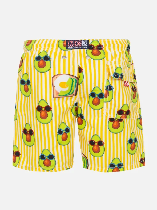 Costume da bagno da bambino stampa avocado